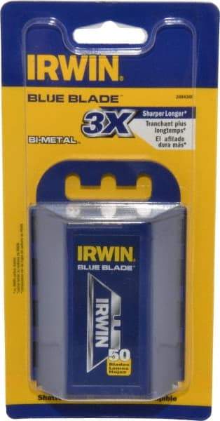 Irwin - 50 Piece Bi-Metal Utility Knife Blade - 2-3/8" OAL - All Tool & Supply