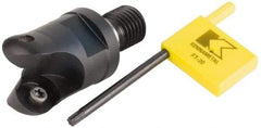 Kennametal - 31.75mm Cutting Diam, 1-1/4" Max Depth of Cut, Modular Connection Indexable Copy End Mill - 2 Inserts, RDHX 1604M0S Insert, KDM Toolholder - All Tool & Supply