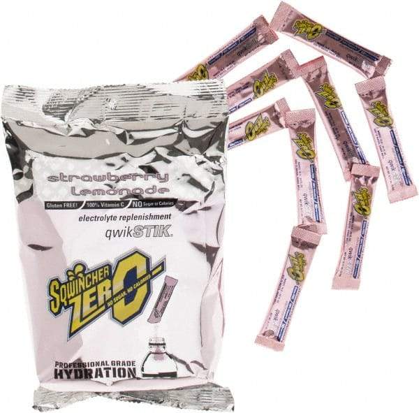 Sqwincher - 0.11 oz Packet Strawberry Lemonade Activity Drink - Powdered, Yields 20 oz - All Tool & Supply