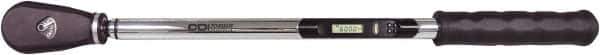 CDI - 3/4" Drive Micrometer Torque Wrench - 156 N/m to 780 N/m Torque, 49" OAL, 0.1 N/m Graduation, Pear Head - All Tool & Supply