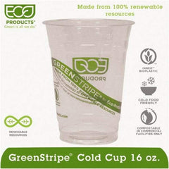 ECO PRODUCTS - Renewable & Compostable Cold Cups - 16 oz - Clear - All Tool & Supply