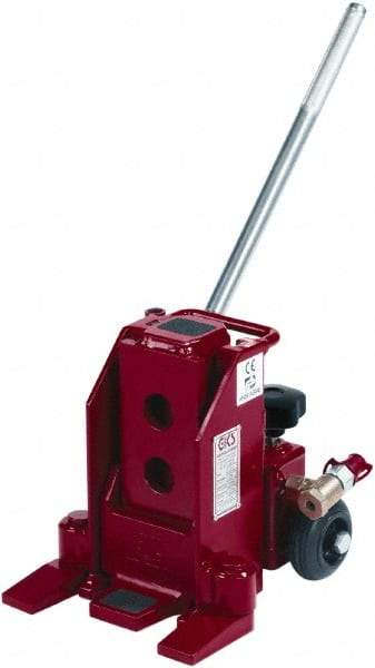 GKS - 5 Ton Capacity Toe Jack - 0.6" to 15-1/2" High, 5-1/2" Piston Stroke - All Tool & Supply