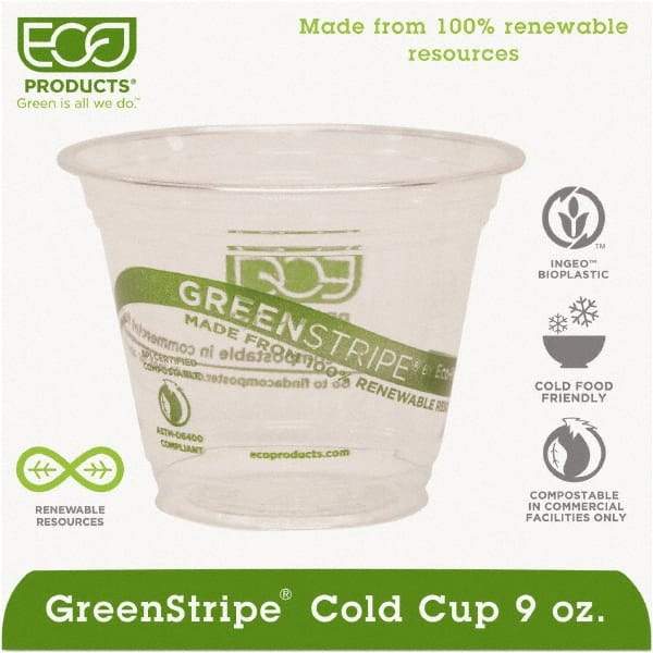 ECO PRODUCTS - Renewable & Compostable Cold Cups - 9 oz - Clear - All Tool & Supply