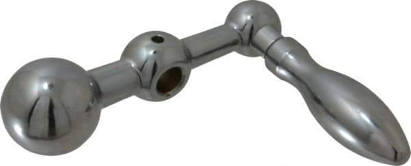 Gibraltar - 9/16" Hub Diam x 9/16" Hub Height Revolving Crank Handle - 5/16" Reamed Bore, 1" Knob Diam, 2-3/4" High, 2-1/2" Center to Center, Steel - All Tool & Supply