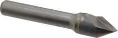 Hertel - 1/2" Head Diam, 3/8" Shank Diam, 1 Flute 60° Solid Carbide Countersink - All Tool & Supply