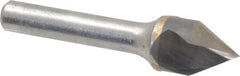 Hertel - 5/8" Head Diam, 3/8" Shank Diam, 1 Flute 60° Solid Carbide Countersink - All Tool & Supply