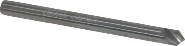 Hertel - 1/8" Head Diam, 1/8" Shank Diam, 1 Flute 90° Solid Carbide Countersink - All Tool & Supply