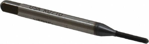 Hertel - #0-80 UNF H2 Thread Limit Bottoming Thread Forming Tap - High Speed Steel, TiCN Finish, 1-5/8" OAL - All Tool & Supply