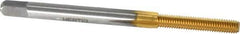 Hertel - M3x0.50 Metric Coarse D5 Thread Limit Bottoming Thread Forming Tap - High Speed Steel, TiN Finish, 1-15/16" OAL - All Tool & Supply