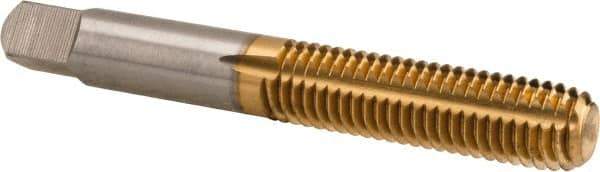 Hertel - M10x1.50 Metric Coarse D10 Thread Limit Bottoming Thread Forming Tap - High Speed Steel, TiN Finish, 2-15/16" OAL - All Tool & Supply