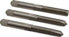 Hertel - 5/16-24 UNF, 4 Flute, Bottoming, Plug & Taper, Bright Finish, High Speed Steel Tap Set - 2-23/32" OAL, 2B/3B Class of Fit - All Tool & Supply