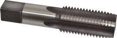 Hertel - 1-1/2 - 6 UNC 3B 4 Flute Bright Finish High Speed Steel Straight Flute Standard Hand Tap - Plug, Right Hand Thread, 6-3/8" OAL, H4 Limit - Exact Industrial Supply