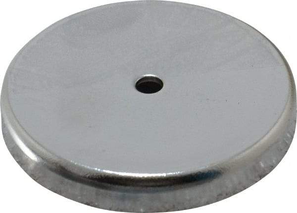 Mag-Mate - 2.03" Diam, 5/16" Cup Height, 5/16" Overall Height, 74 Lb Average Pull Force, 74 Lb Max Pull Force, Neodymium Rare Earth Cup Magnet - Through Hole Style, 3/16" Cup ID, 7/16" Magnet ID, Galvanized - All Tool & Supply