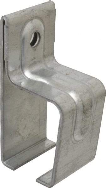 National Mfg. - 300 Lb Capacity, Galvanized, Single Box Rail Bracket - 2" Long, 4-1/2" High, 2-1/4" Wide - All Tool & Supply