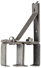 National Mfg. - 300 Lb Capacity, Galvanized, Double Splice Box Rail Bracket - 1-3/4" Long, 8-3/8" High, 4-1/2" Wide - All Tool & Supply