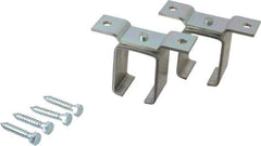 National Mfg. - 300 Lb Capacity, Galvanized, Single Ceiling Box Rail Bracket - 4-7/8" Long, 3-1/2" High, 1-1/2" Wide - All Tool & Supply