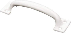 National Mfg. - 5.75" Long x 1-1/2" Wide x 1.34" High, Utility Pull - White Finish, Steel, 4.63" Center to Center - All Tool & Supply