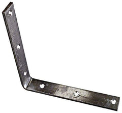 National Mfg. - 8" Long x 1-1/4" Wide, Steel, Corner Brace - Hot-Dipped Galvanized - All Tool & Supply