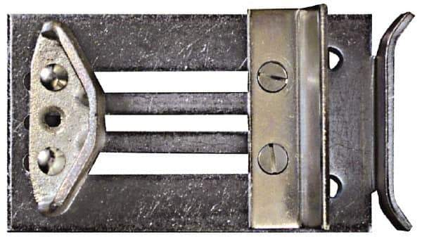 National Mfg. - 2 Panel, Commercial Zinc Plated Steel Floor Guide - Up to 3" Door Thickness - All Tool & Supply