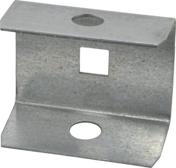 National Mfg. - Galvanized, Box Rail End Cap - Use with Square Box Track - All Tool & Supply