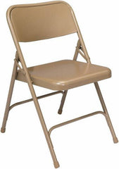 NPS - 18-1/4" Wide x 20-1/4" Deep x 29-1/2" High, Steel Standard Folding Chair - Beige - All Tool & Supply