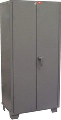 Jamco - 4 Shelf Locking Storage Cabinet - Steel, 36" Wide x 24" Deep x 78" High, Gray - All Tool & Supply