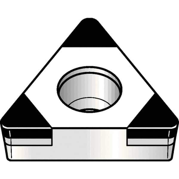 Kennametal - TCGW21.52 MT Grade KBH20 PCBN Turning Insert - Nano-Composite Finish, 60° Triangle, 1/4" Inscr Circle, 3/32" Thick, 1/32" Corner Radius - All Tool & Supply