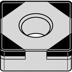 Kennametal - SNGA432 MT Grade KBH20 PCBN Turning Insert - Nano-Composite Finish, 90° Square, 1/2" Inscr Circle, 3/16" Thick, 1/32" Corner Radius - All Tool & Supply