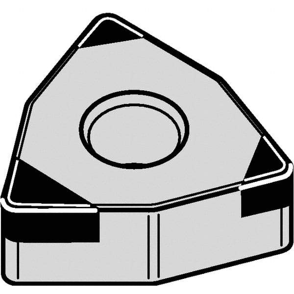 Kennametal - WNGA432 S0425 Grade KB1610 PCBN Turning Insert - 80° Trigon, 1/2" Inscr Circle, 3/16" Thick, 1/32" Corner Radius - All Tool & Supply