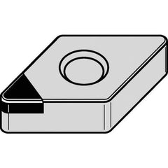 Kennametal - DNGA432 F Grade KD1400 Polycrystalline Diamond (PCD) Turning Insert - 55° Diamond, 1/2" Inscr Circle, 3/16" Thick, 1/32" Corner Radius - All Tool & Supply