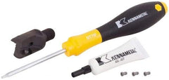 Kennametal - 3/4" Cut Diam, 1.1" OAL, Indexable Square Shoulder End Mill - M10 Modular Connection, 0° Lead Angle - All Tool & Supply