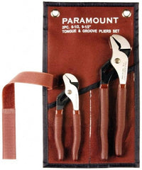 Paramount - 2 Piece Tongue & Groove Plier Set - Comes in Canvas Roll - All Tool & Supply