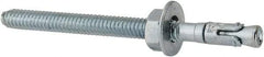 Powers Fasteners - 1/4" Diam, 1/4" Drill, 3-1/4" OAL, Wedge Expansion Concrete Anchor - 1018 Steel, Zinc-Plated Finish, Hex Nut Head, Hex Drive, 2-1/4" Thread Length - All Tool & Supply