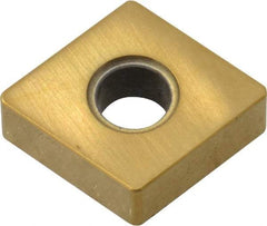 Kyocera - CNGA432 T00625AA Grade A66N Ceramic Turning Insert - Al2O3/TiC/TiN Finish, 80° Diamond, 1/2" Inscr Circle, 3/16" Thick, 1/32" Corner Radius - All Tool & Supply