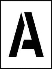 NMC - A to Z Letter Set Stencil - 24 Inch High x 24 Inch Wide Character x 0.06 Inch Thick, Polyethylene, English - All Tool & Supply