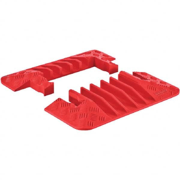 Checkers - On Floor Cable Covers Cover Material: Polyurethane Number of Channels: 5 - All Tool & Supply