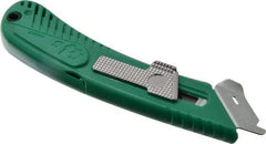 PHC - Springback Safety Cutter - 1-11/16" Steel Blade, Green ABS Handle, 1 Blade Included - All Tool & Supply