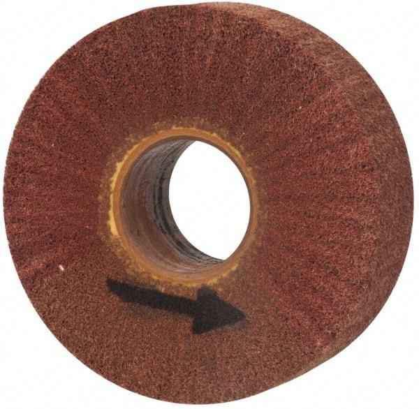 Brite Star - 6" Diam 220 Grit Aluminum Oxide Unmounted Flap Wheel - 2" Hole, 2" Wide, Density 7, Coated, Grade Very Fine, 3,400 Max RPM - All Tool & Supply