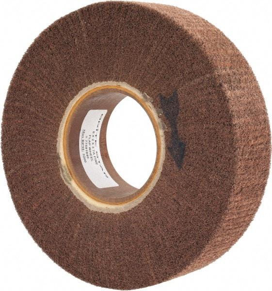 Brite Star - 8" Diam 180 Grit Aluminum Oxide Unmounted Flap Wheel - 3" Hole, 2" Wide, Density 7, Coated, Grade Fine, 3,200 Max RPM - All Tool & Supply