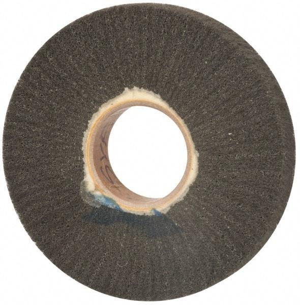 Brite Star - 6" Diam 220 Grit Silicon Carbide Unmounted Flap Wheel - 2" Hole, 1" Wide, Density 7, Coated, Grade Very Fine, 3,400 Max RPM - All Tool & Supply