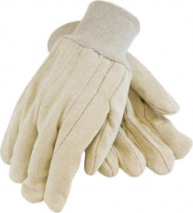 PRO-SAFE - Size L (9) General Protection Work Gloves - For General Purpose, Uncoated, Knit Wrist Cuff, Natural, Paired - All Tool & Supply