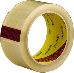 3M - 2" x 55 Yd Clear Rubber Adhesive Sealing Tape - Polypropylene Film Backing, 2.6 mil Thick, 60 Lb Tensile Strength, Series 3743 - All Tool & Supply