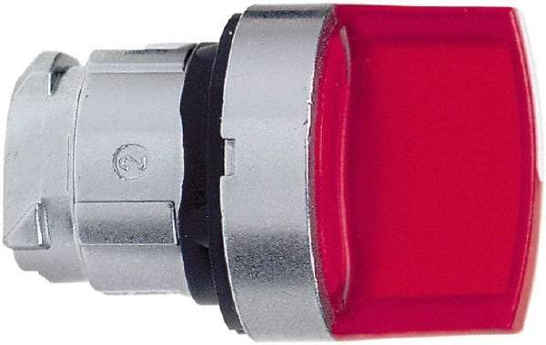 Schneider Electric - 22mm Mount Hole, 2 Position, Handle Operated, Selector Switch - Red, Maintained (MA), Nonilluminated, Shock, Vibration and Water Resistant - All Tool & Supply