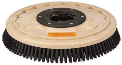 PRO-SOURCE - 17" Diam Scrubbing Brush - 15" Machine, 1-1/2" Trim Length, Black Pad, Polypropylene - All Tool & Supply