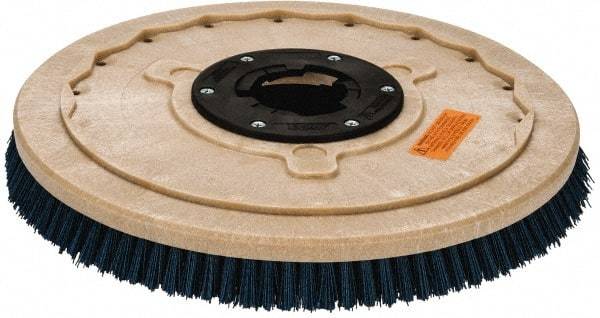 PRO-SOURCE - 20" Diam Scrubbing Brush - 20" Machine, 1-1/2" Trim Length, Blue Pad, Silicone Carbide & Nylon - All Tool & Supply