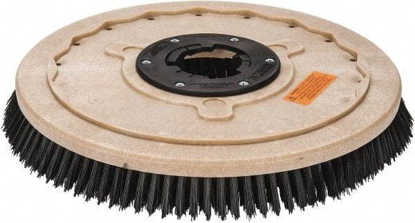 PRO-SOURCE - 18" Diam Scrubbing Brush - 18" Machine, 1-1/2" Trim Length, Black Pad, Polypropylene - All Tool & Supply