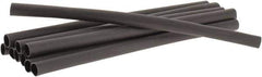 3M - 6" Long, 3:1, Polyolefin Heat Shrink Electrical Tubing - Black - All Tool & Supply