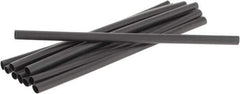 3M - 6" Long, 2:1, Polyolefin Heat Shrink Electrical Tubing - Black - All Tool & Supply