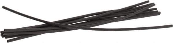 3M - 6" Long, 2:1, Polyolefin Heat Shrink Electrical Tubing - Black - All Tool & Supply