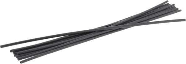 3M - 6" Long, 2:1, Polyolefin Heat Shrink Electrical Tubing - Black - All Tool & Supply